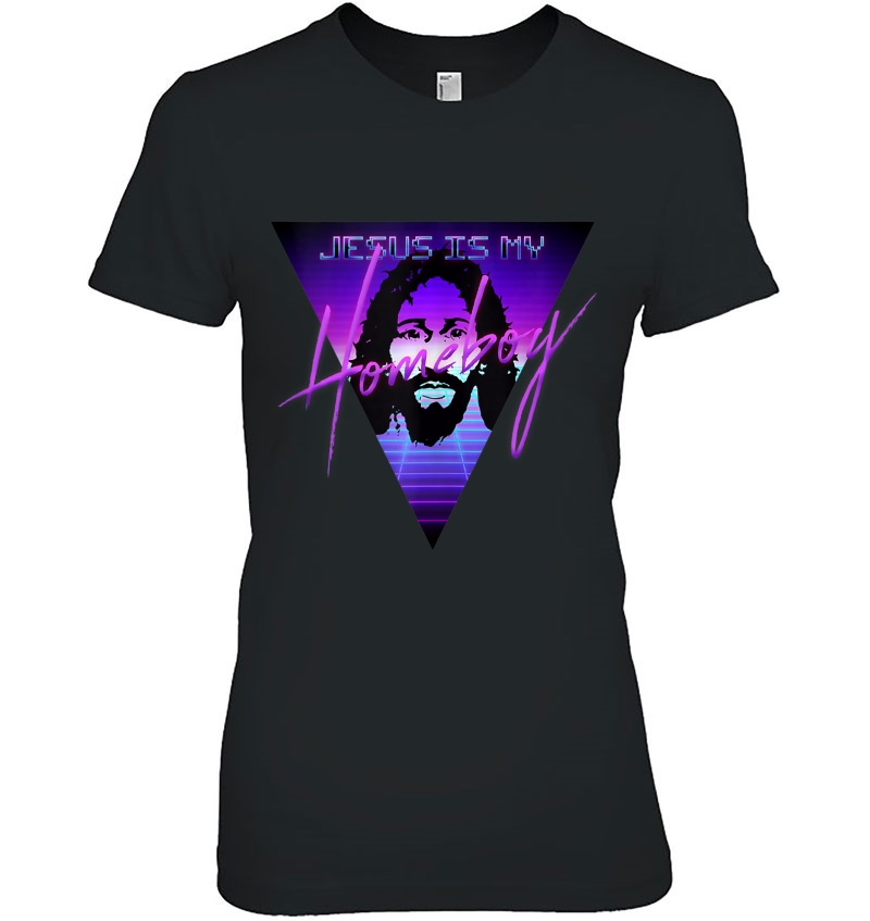 New Wave Jesus Is My Homeboy Classic 80S Inspired Tank Top Ladies Tee