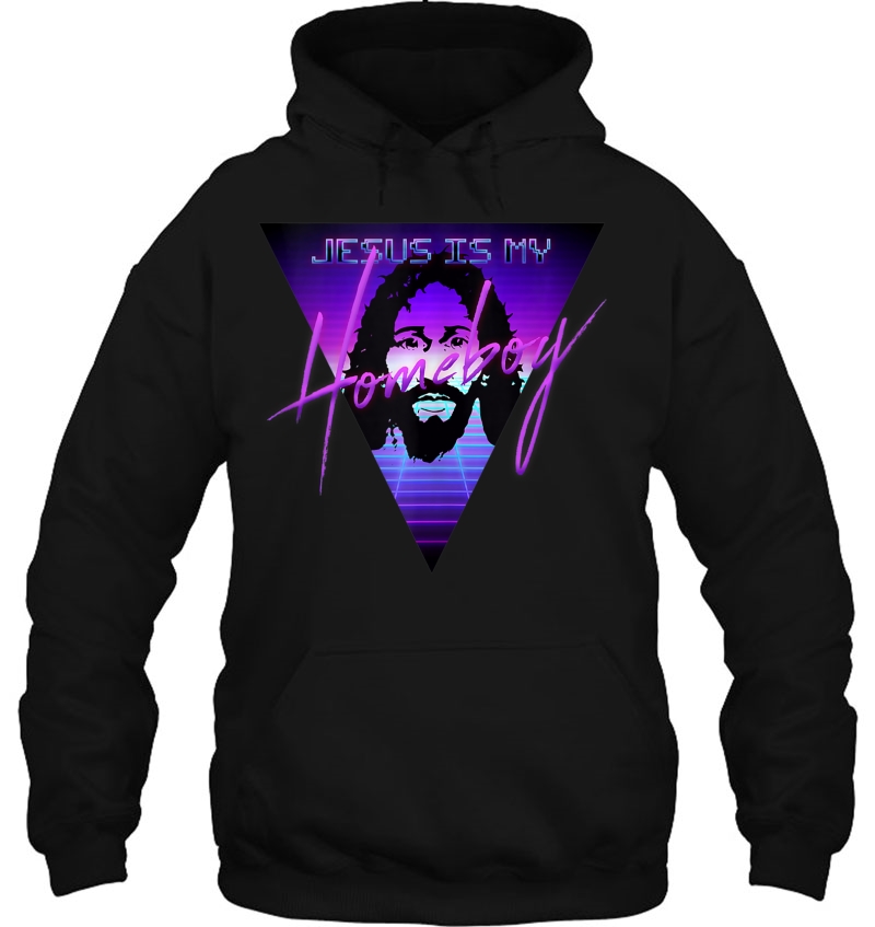 New Wave Jesus Is My Homeboy Classic 80S Inspired Tank Top Hoodie