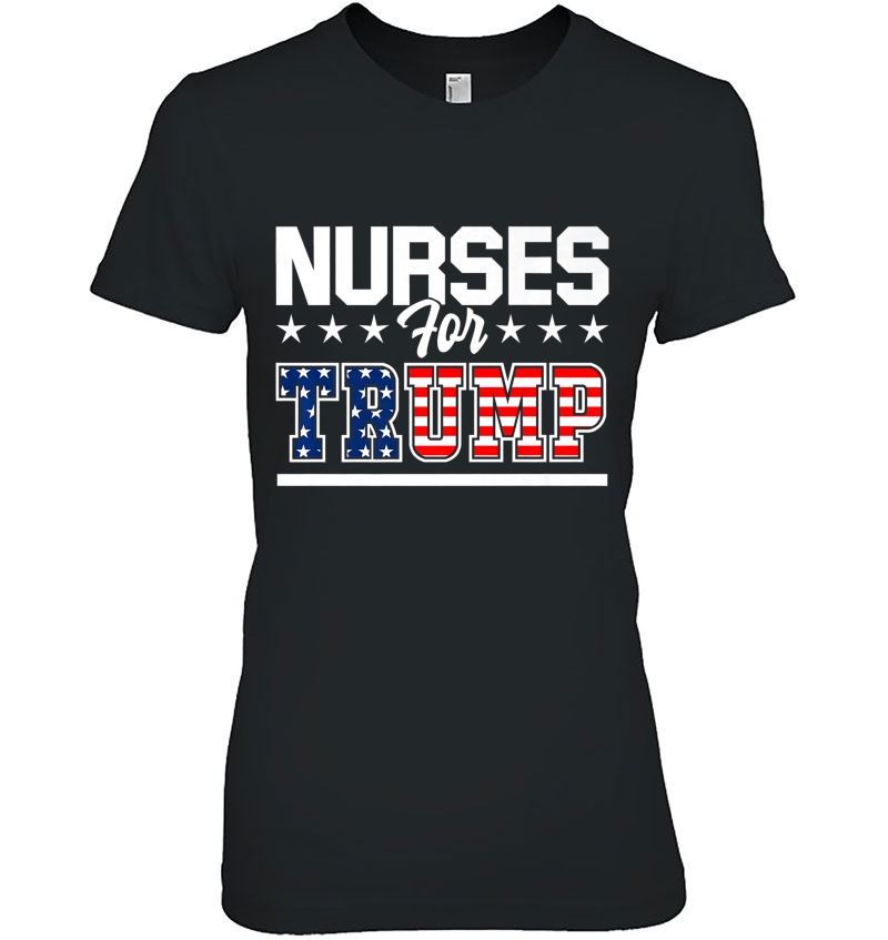 Nurses For Trump America President 2020 Duty Scrubs Premium Hoodie