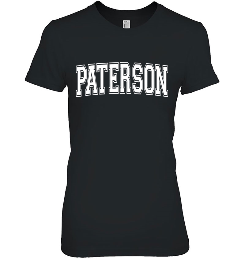 Paterson Nj New Jersey Usa Vintage Sports Varsity Style Ladies Tee