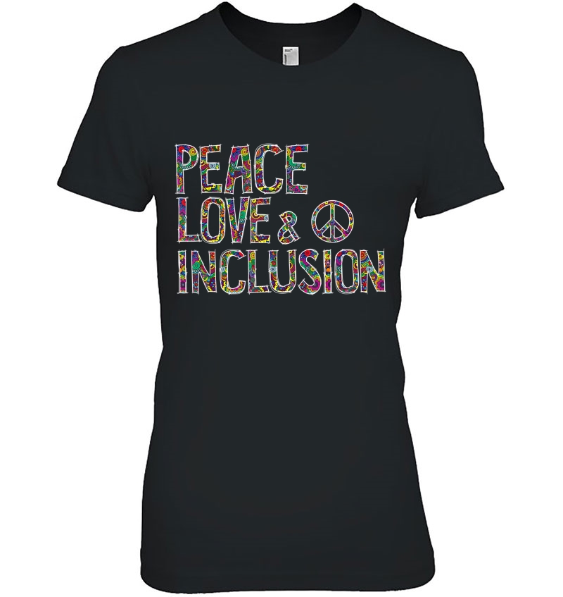 Peace Love Inclusion Special Education Sped Para Teacher Ladies Tee