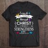 Religious I Can Do All Things Through Christ Butterfly Art Premium Tee