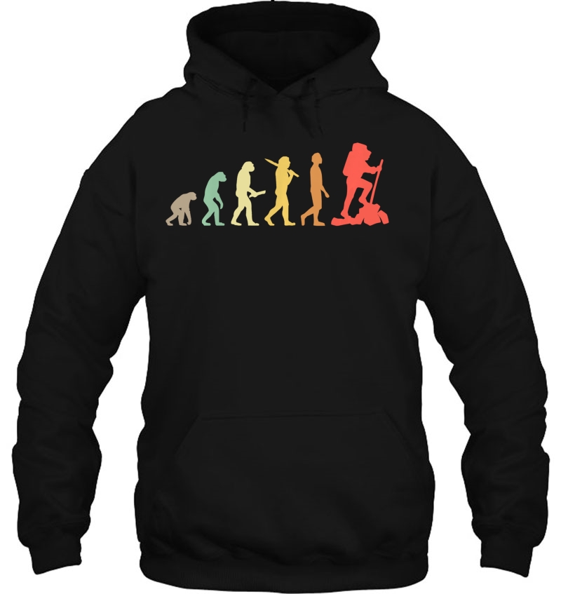 Retro Hiking Evolution Gift For Hikers Pullover Mugs