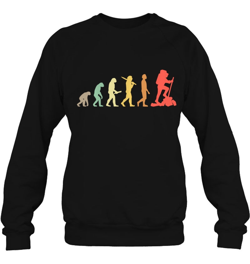 Retro Hiking Evolution Gift For Hikers Pullover Mugs