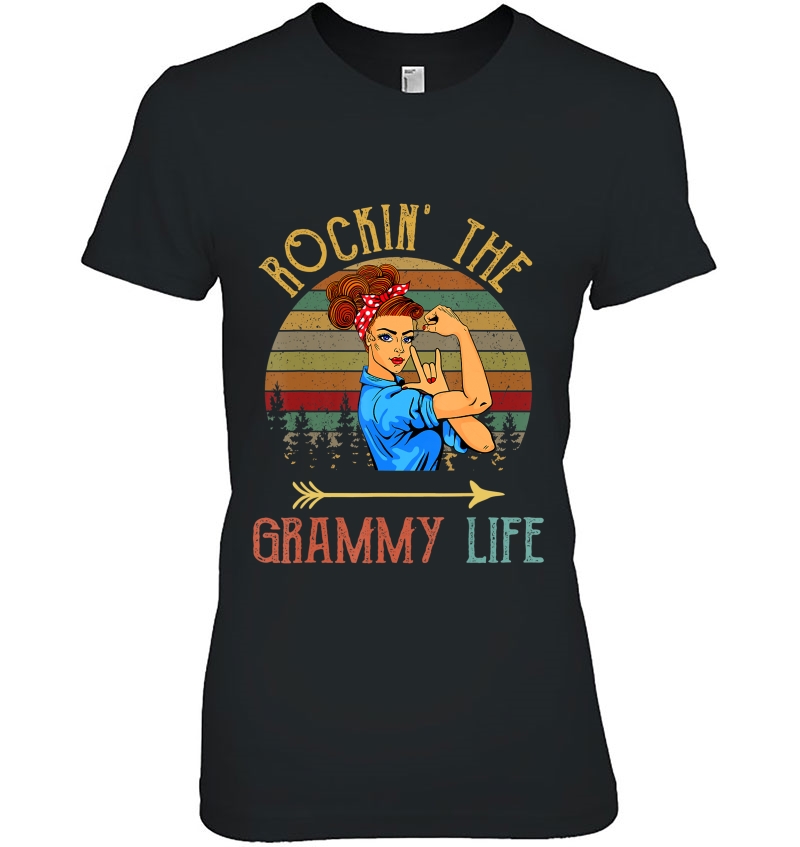 Rockin' The Grammy Life Grandparents Day Gift For Grammy Hoodie