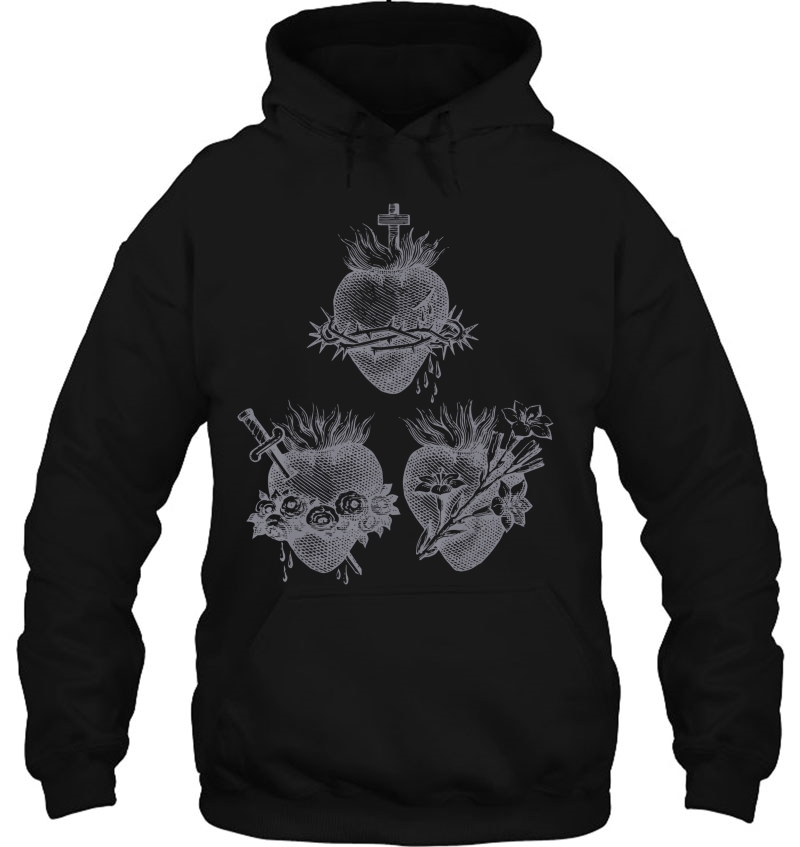 Sacred Heart Of Jesus And Immaculate Heart Of Mary 3 Joseph Hoodie