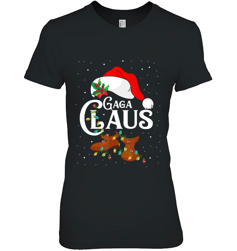 Santa Gaga Claus Christmas Lights Family Gifts Hoodie