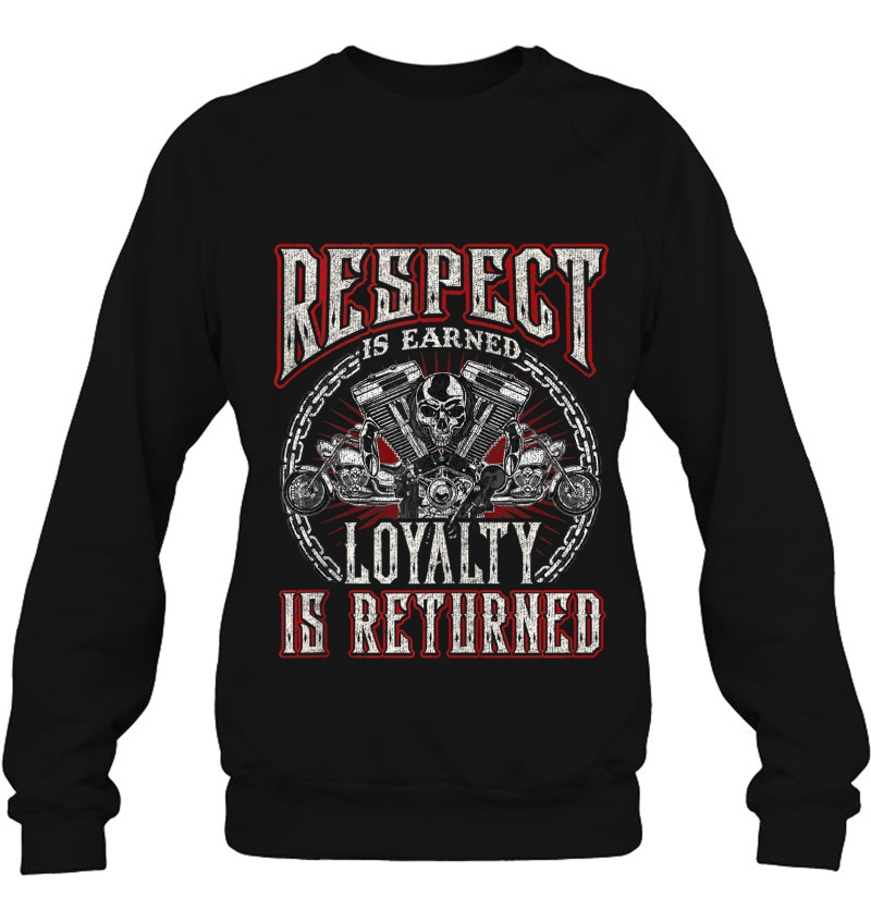 Skull Biker Gift Motorcycle Respect Loyalty Throttle Tank Top Mugs