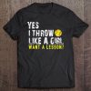 Softball Gift For Girls And Women Funny Tee