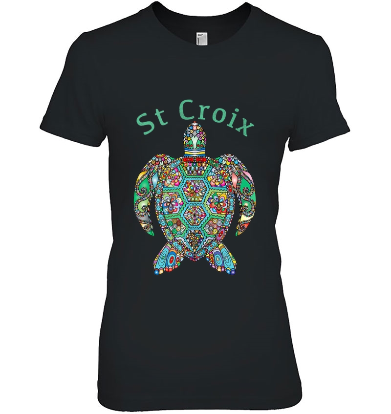 St Croix Tribal Turtle Gift Tank Top Hoodie