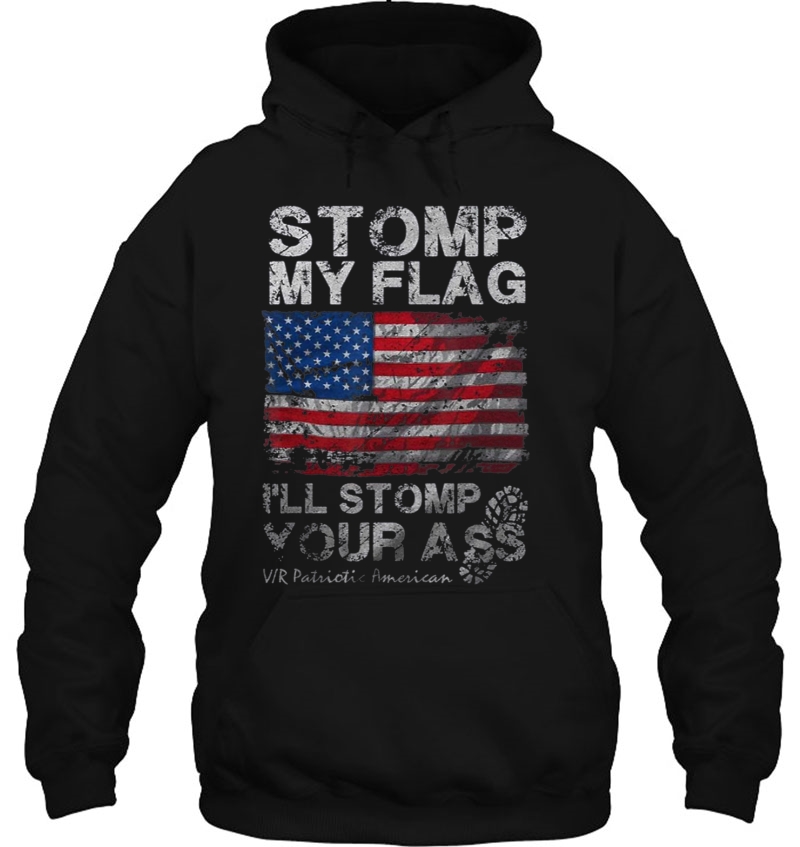 Stomp My Flag I'll Stomp You Ass Usa Flag Vintage Gift Mugs