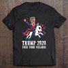 Trump 2020 Fuck Your Feelings American Flag Glasses Unicorn Premium Tee