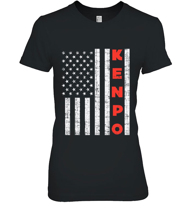 Usa Flag American Kenpo Vintage Patriotic Kempo Karate Gift Hoodie