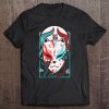 Vaporwave Synthwave Retrowave Traditional Kabuki Fox Mask Pullover Tee