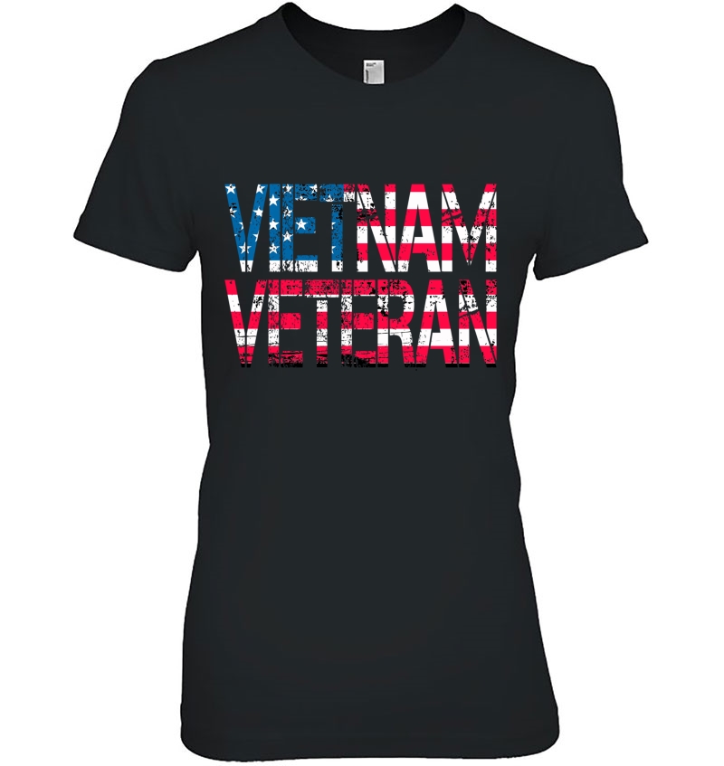 Vietnam Veteran Vintage Us Flag Vietnam Vets Gift Hoodie