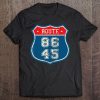 Vintage Anti Trump 8645 Funny Usa Road Sign Political Gift Tee