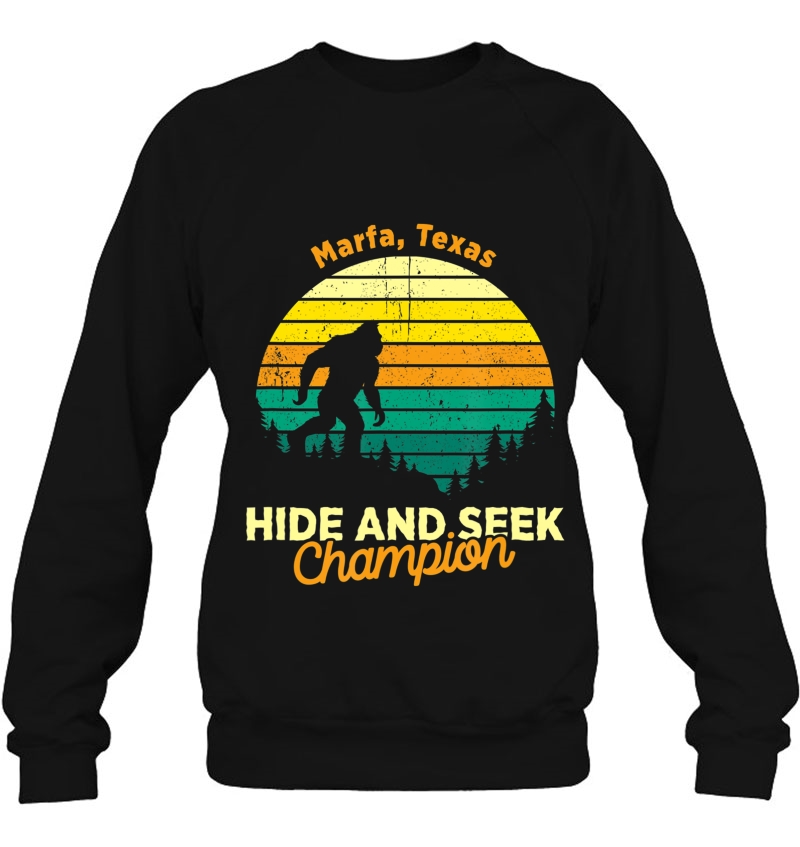 Vintage Marfa, Texas Mountain Hiking Souvenir Print Sweatshirt