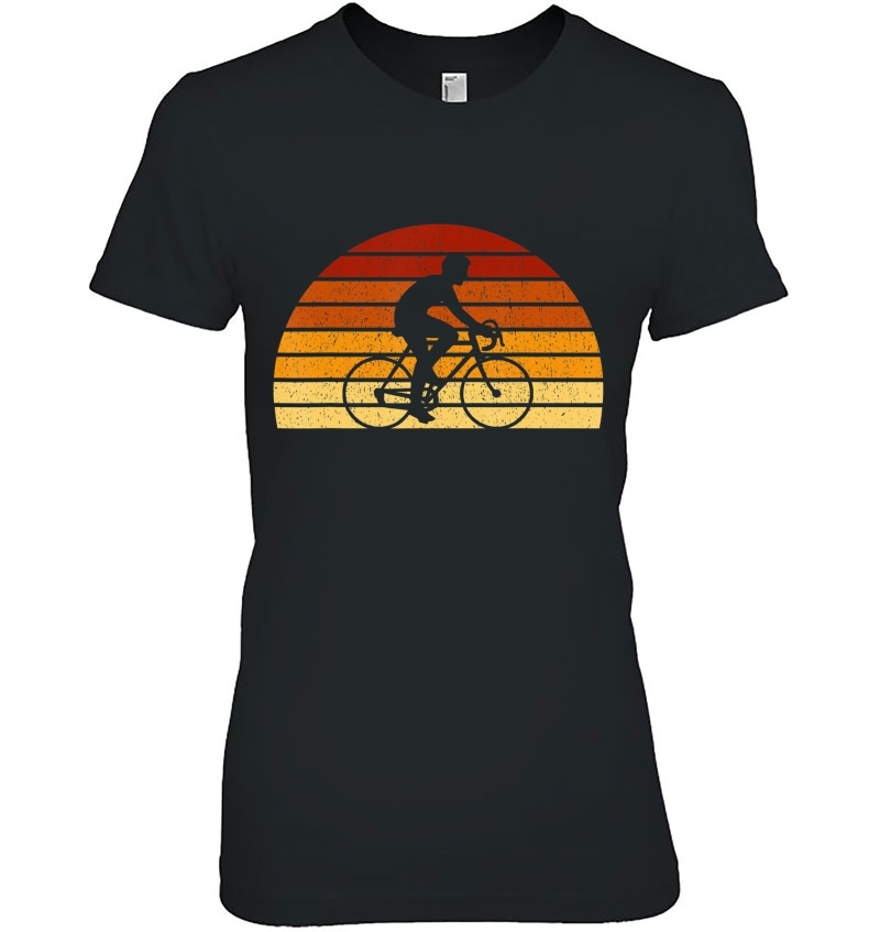 Vintage Sunset Cycling Gift For Racing Cyclists Hoodie