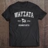 Wayzata Mn Vintage Nautical Boat Anchor Flag Sports Tee