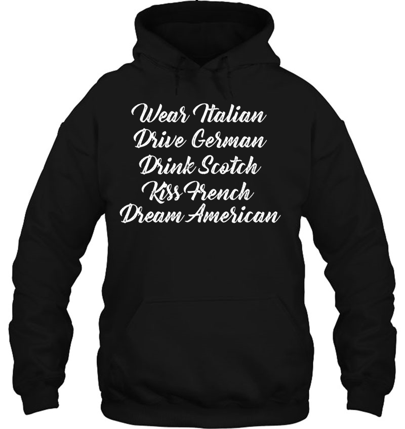 Wear Italian Drive German Drink Scotch Dream American Mugs