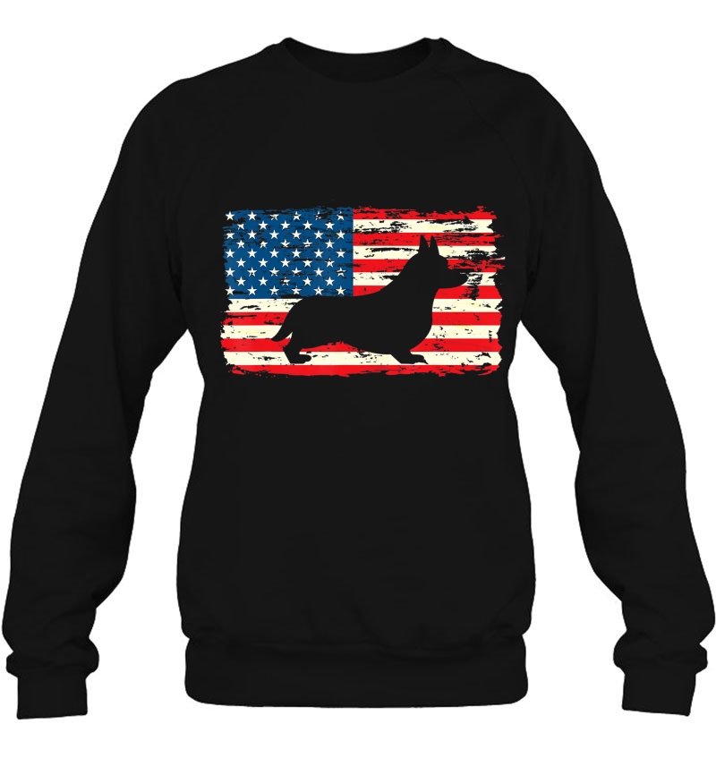 Welsh Corgi American Flag Shirt 4Th Of July Dog Patriotic Mugs