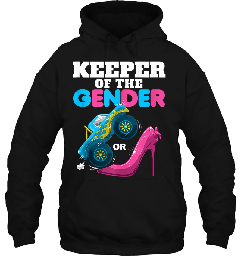 Wheels Or Heels Keeper Of The Gender Baby Reveal Hoodie