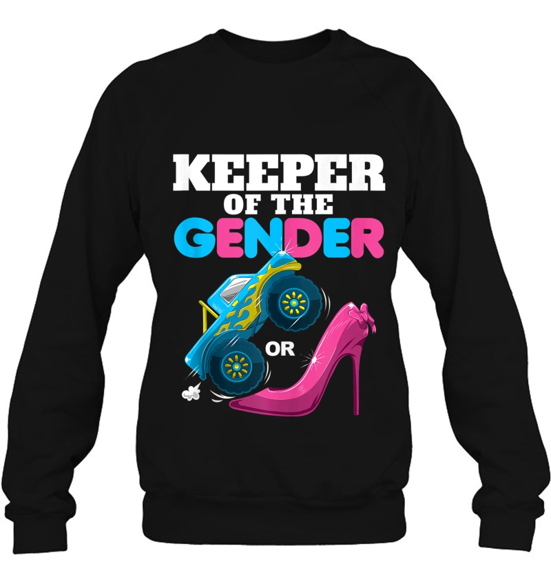 Wheels Or Heels Keeper Of The Gender Baby Reveal Sweatshirt