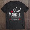 Womens 30Th Wedding Anniversary - Just Married 30 Years Ago Tee