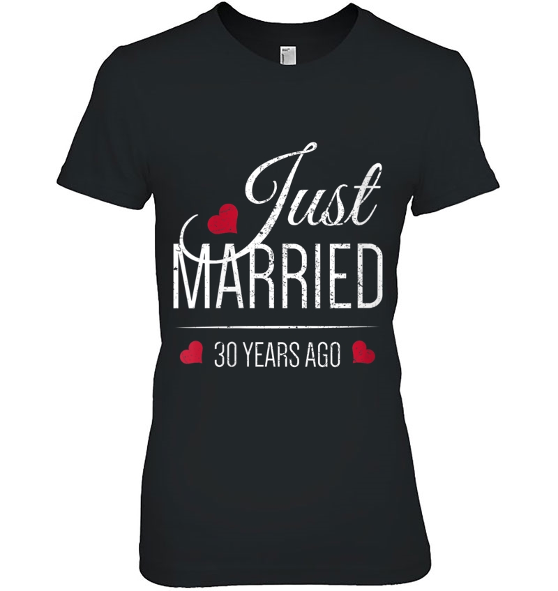 Womens 30Th Wedding Anniversary - Just Married 30 Years Ago Hoodie