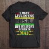 Womens American Jamaican Flag Shirt - My Story Began In Jamaica Tee