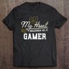 Womens My Heart Belongs To A Gamer Gift Tee