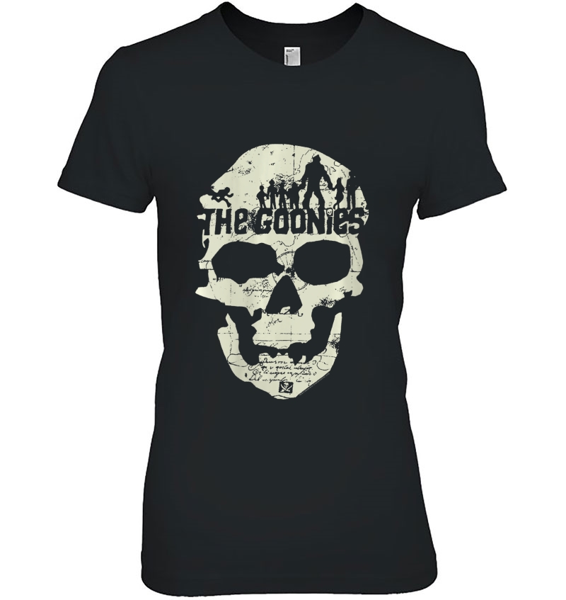 Womens The Goonies Skull Map Ladies Tee