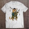 Cat With Bagpipe I Scottish Uniform Music Kilt Gift Tee