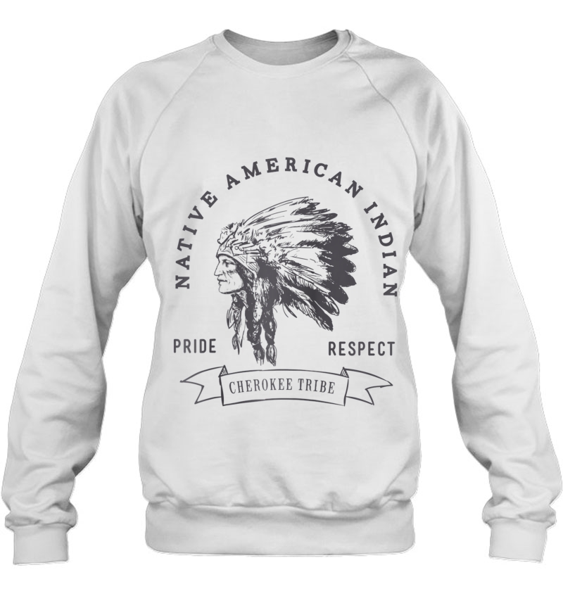 Cherokee Tribe Native American Indian Pride Respect Print Raglan Baseball Tee Mugs