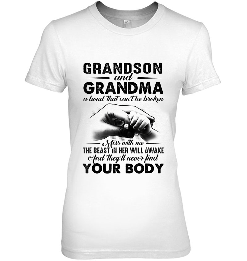 Grandson And Grandma A Bond That Can't Be Broken Hoodie