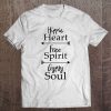 Hippie Heart Free Spirit Gypsy Soul Fun Wild Retro Yoga Gift Tee