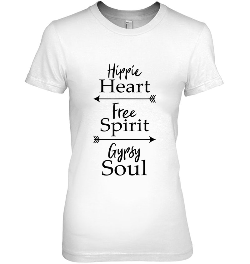 Hippie Heart Free Spirit Gypsy Soul Fun Wild Retro Yoga Gift Hoodie