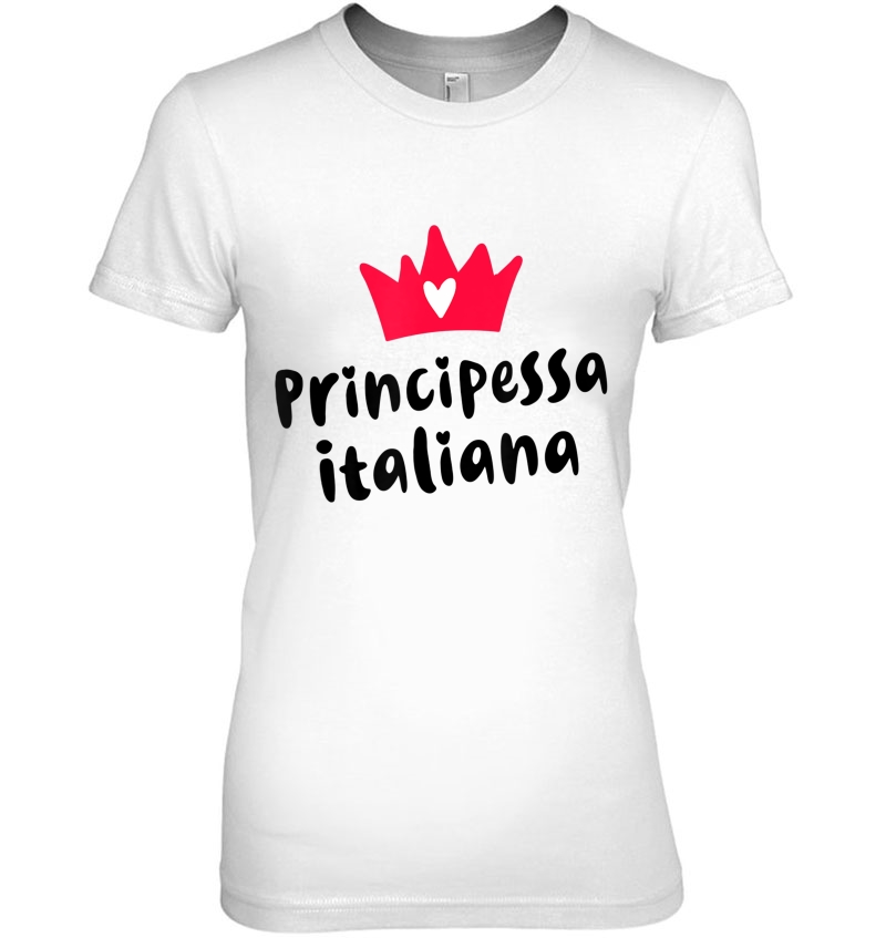 Italiano Pride Principessa Italiana Italian Princess Hoodie