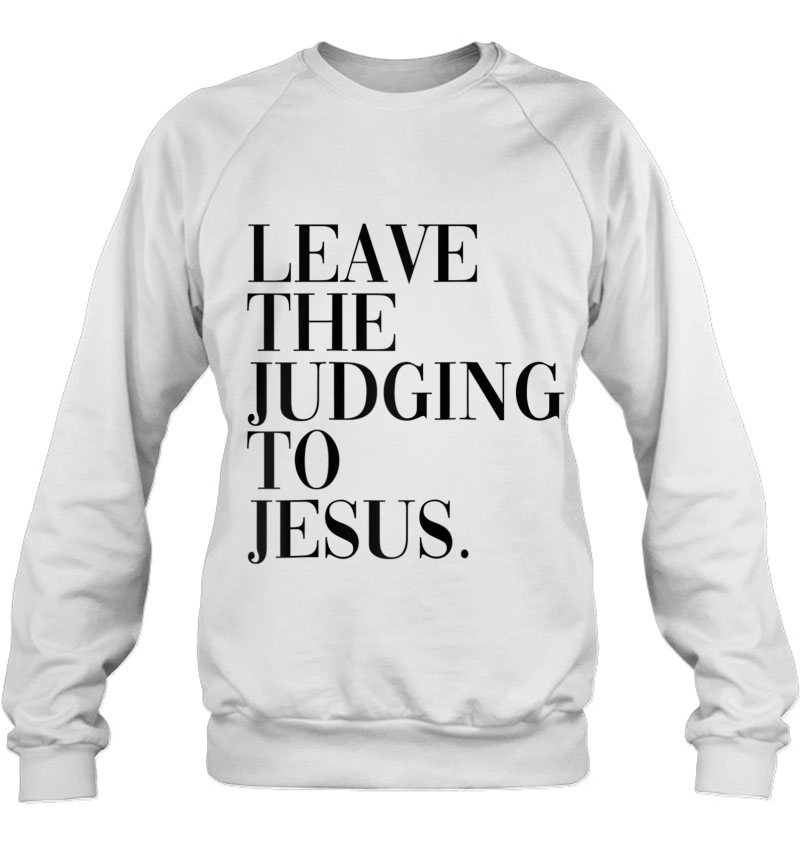 Leave The Judging To Jesus Religious Verse - Christian Theme Raglan Baseball Tee Mugs