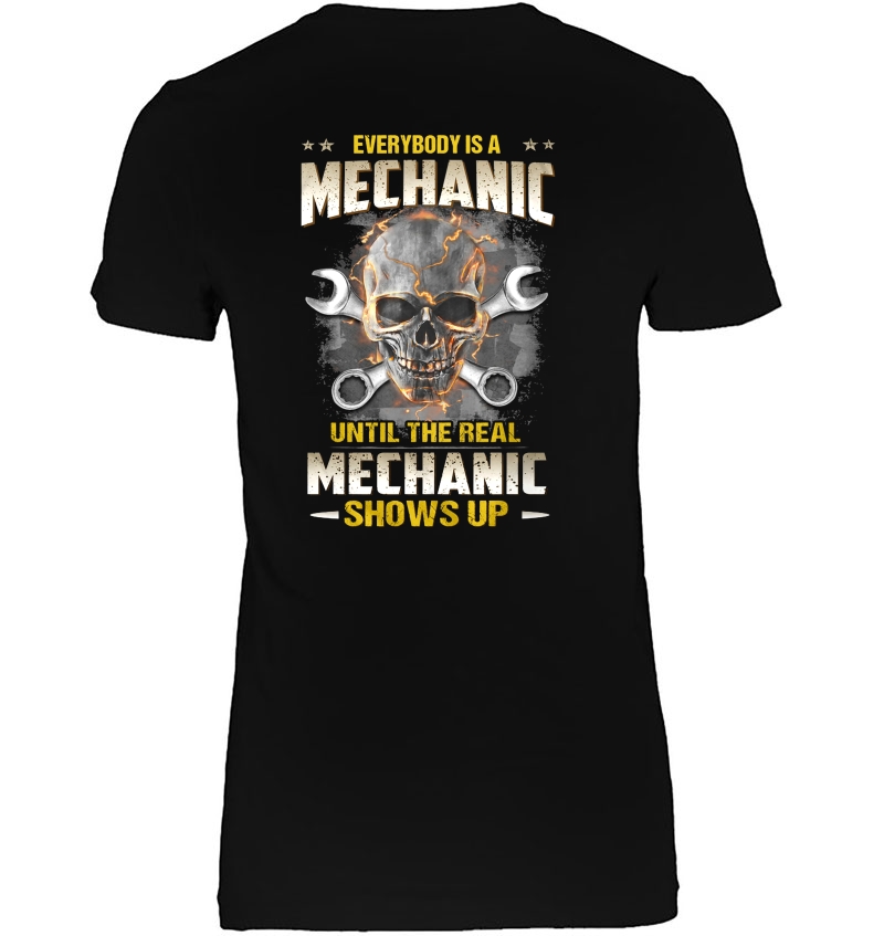 Everybody Is A Mechanic Until The Real Mechanic Shows Up Skull Version Hoodie