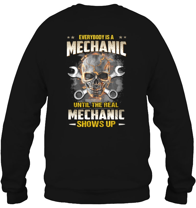 Everybody Is A Mechanic Until The Real Mechanic Shows Up Skull Version Mugs