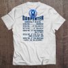 Carpenter Hourly Rate Blue Fire Skull Version Tee