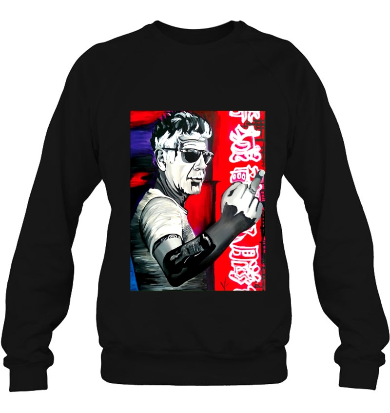 Anthony Bourdain Fuck Middle Finger Sweatshirt