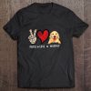 Peace Love Murphy Golden Retriever Lover Tee