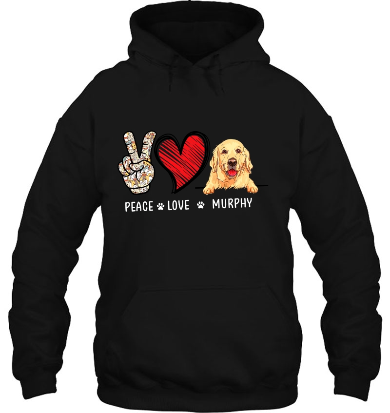 Peace Love Murphy Golden Retriever Lover Mugs