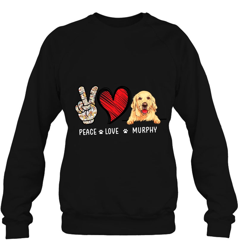 Peace Love Murphy Golden Retriever Lover Mugs