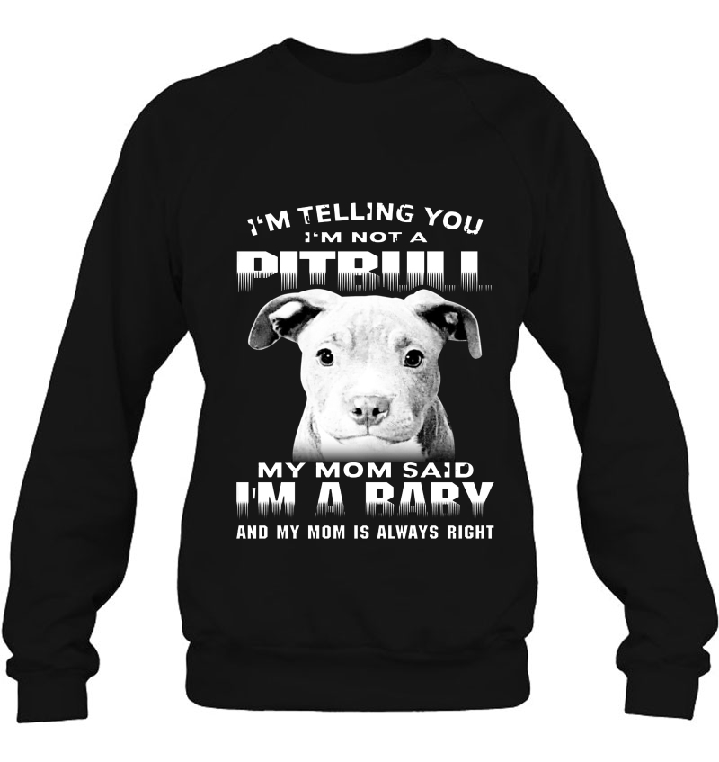 I'm Telling You I'm Not A Pitbull My Mom Said I'm A Baby Pitbull Lover Mugs