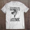 September Girl God Designed Me Created Me Blesses Me Jesus Christian Tee