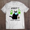 What I Hate Viruses Funny Black Cat Tee