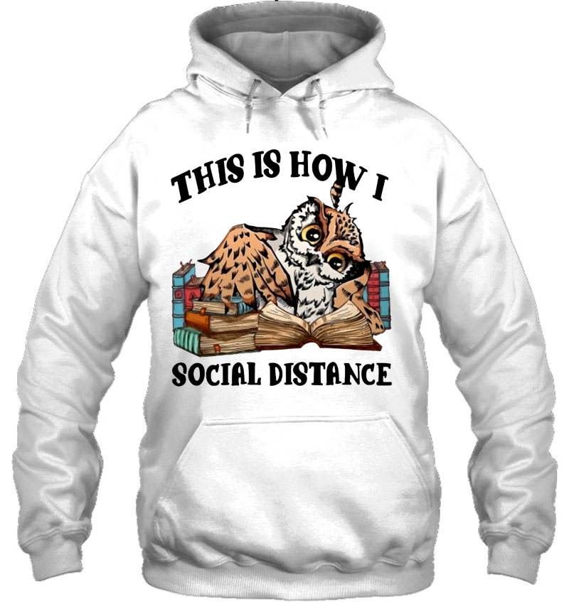 This Is How Social Distance Owl Reading Book Version Mugs